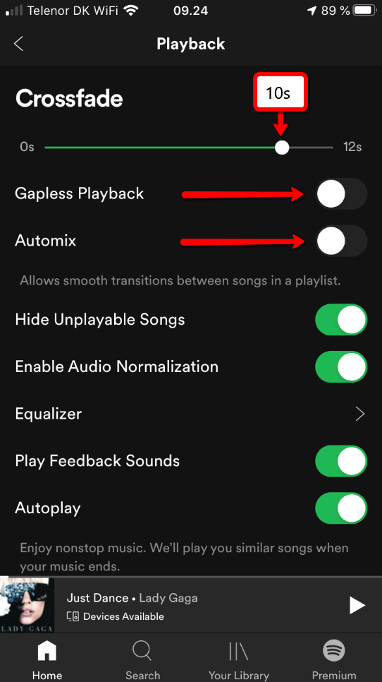 How to set crossfade in Spotify – Intelligent Cycling